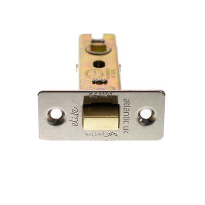 Atlantic Hardware 2.5 OR 3 Inch Tubular Latches (Bolt Through), Polished Nickel - ALCE25PN 64mm (2.5 INCH) POLISHED NICKEL