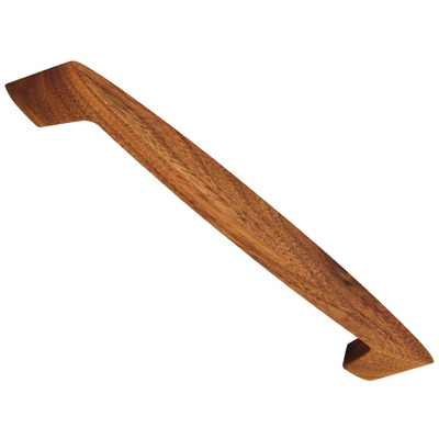 Hafele Oval Cupboard Pull Handle (192mm c/c), Walnut Wood - 193.18.757 WALNUT - 192mm c/c