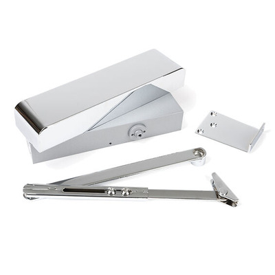 From The Anvil Size 2-5 Door Closer & Cover, Polished Chrome - 50110 POLISHED CHROME - SIZE 2-5