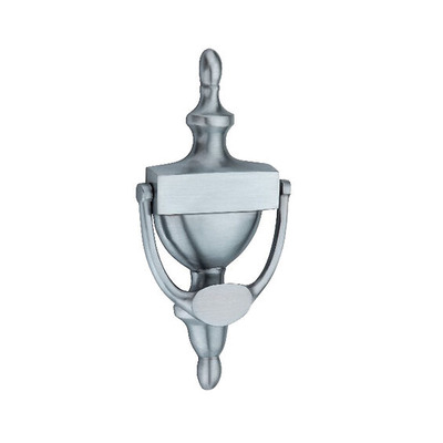 Spira Brass Small Victorian Door Knocker (155mm x 80mm), Satin Chrome - SB4106SC SATIN CHROME