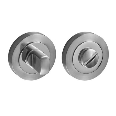 Access Hardware Bathroom Turn & Release, Dual Finish Chrome Plated Aluminium - D9010DA DUAL CHROME PLATED ALUMINIUM