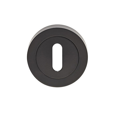 Carlisle Brass Standard Profile Escutcheon, Matt Black - GK4003MB MATT BLACK - STANDARD PROFILE (KEY HOLE)