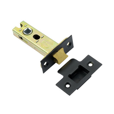 Prima Heavy Duty 3 OR 4 Inch Tubular Latches (Bolt Through), Matt Black - BH77MB 102mm (4 INCH) - MATT BLACK