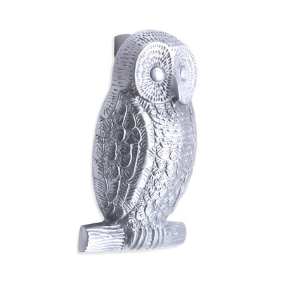 Spira Brass Owl Door Knocker (140mm x 75mm), Satin Chrome - SB4109SC SATIN CHROME