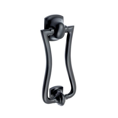 Prima Slim Diplomat Door Knocker, Matt Black - MB2033 MATT BLACK