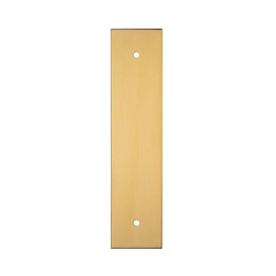 Carlisle Brass Harmonise Cupboard Pull Backplate (128mm OR 160mm C/C), Satin Brass - BP168SB SATIN BRASS - 160mm c/c