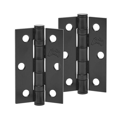 Access Hardware 3 Inch Steel Ball Bearing Door Hinges, Matt Black - H305MB (sold in pairs) MATT BLACK - 76mm x 50mm x 2mm