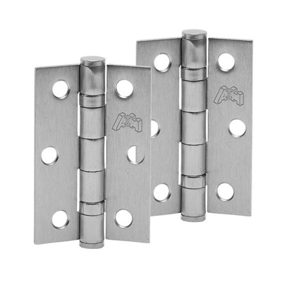 Access Hardware 3 Inch Steel Ball Bearing Door Hinges, Satin Nickel - H305SN (sold in pairs) SATIN NICKEL - 76mm x 50mm x 2mm