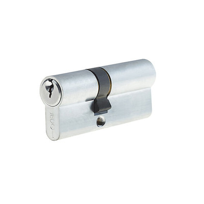 Frelan Hardware Euro Profile 5 Pin Offset Double Cylinders (Various Sizes), Satin Chrome - JL-3040EPDSC 30mm/40mm - SATIN CHROME
