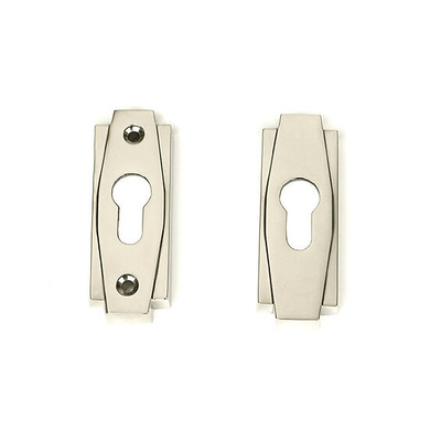 From The Anvil Art Deco Euro Profile Escutcheon, Polished Nickel - 51199 POLISHED NICKEL