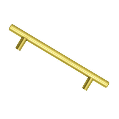 Zoo Hardware Top Drawer Fittings T Bar Cabinet Handle (Multiple Sizes), Brushed Gold - TDFPT-96-156BG BRUSHED GOLD - 96mm c/c
