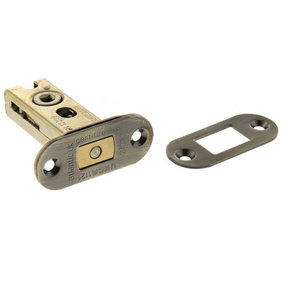 Atlantic Hardware 2.5 OR 3 Inch Bolt Through Tubular Radius Deadbolt, Antique Brass - ADBRCE25AB 64mm (2.5 INCH) - ANTIQUE BRASS