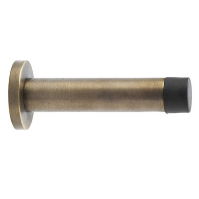 Alexander & Wilks Cylinder Projection Door Stop on Rose, Antique Brass - AW616AB ANTIQUE BRASS