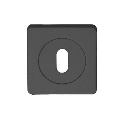 Intelligent Hardware Square Standard Profile Escutcheon, Matt Black - ESC.STD.SQ.MB BLACK