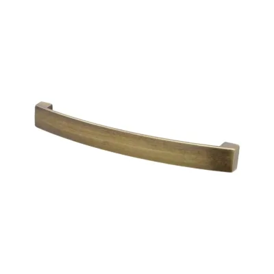 Asteria - Bow Kitchen Cupboard Handle - Antique Brass