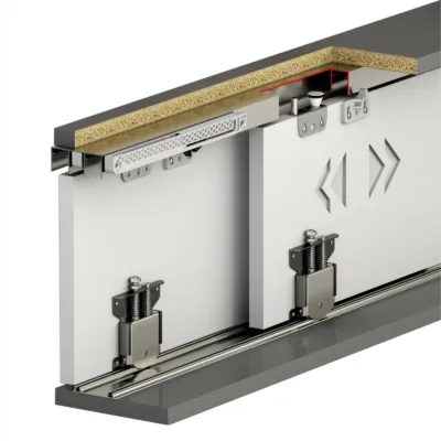 ES-Slide Wardrobe Sliding Door Kit - 4 Door - 3000mm Track - Both Way Soft Close