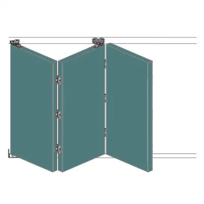 F-Slide Folding Sliding Door Kit - 3 + 0 Door - 2400mm Track