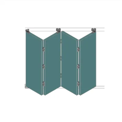 F-Slide Folding Sliding Door Kit - 4 + 0 Door - 3000mm Track