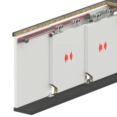 TP-Slide Telescopic Sliding Door Kit - 2 Door - 3000mm Track