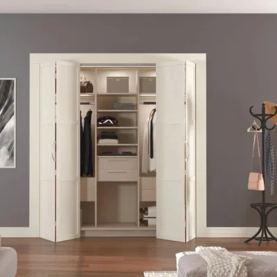 W-Slide BiFold Wardrobe Sliding Door Kit - 4 Door - 3600mm Track